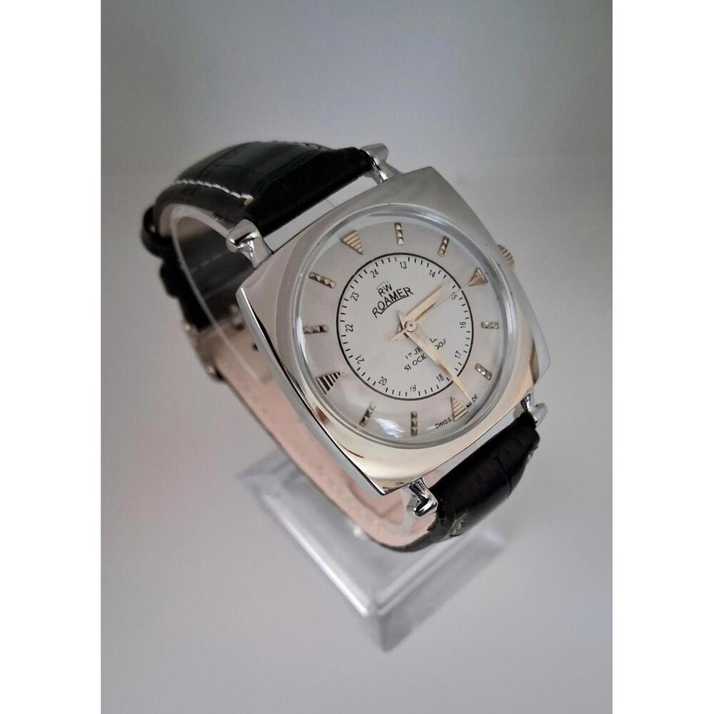 💁🏽♂️ Vintage Roamer Men's Leather Mechanical Watch RARE